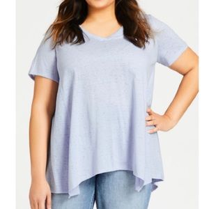 NWT Avenue Sky Racerback Twist Back Workout Shirt